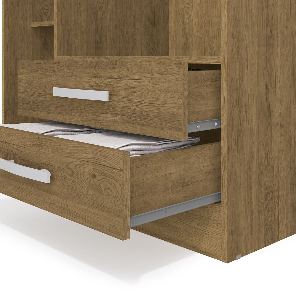 Closet Yardas Leticia Nogal 3 Puertas 2 Cajones image number 3.0